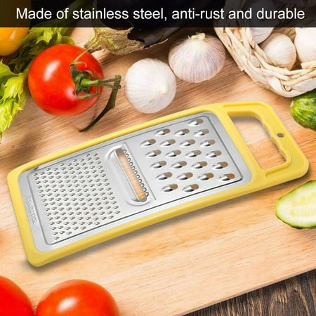 

Victool Multifunctional Anti-rust Rectangle Stainless Steel Sturdy Grater Grinder Slicer Tool for Kitchen(Yellow)