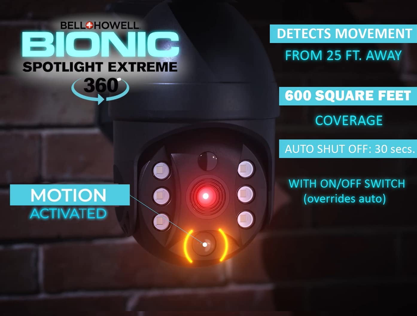 Buy Bell+Howell Bionic Spotlight Extreme Motion Sensor Solar Spotlight