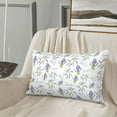 thumbnail image 5 of Fuzoiu Lavender Flowers Print Fuzzy Pillowcases, Super Soft Pillow Case Cover with Zipper for Bedroom, Sofa, Couch,Cozy Pillow Shams for All Seasons-20"x30", 5 of 6