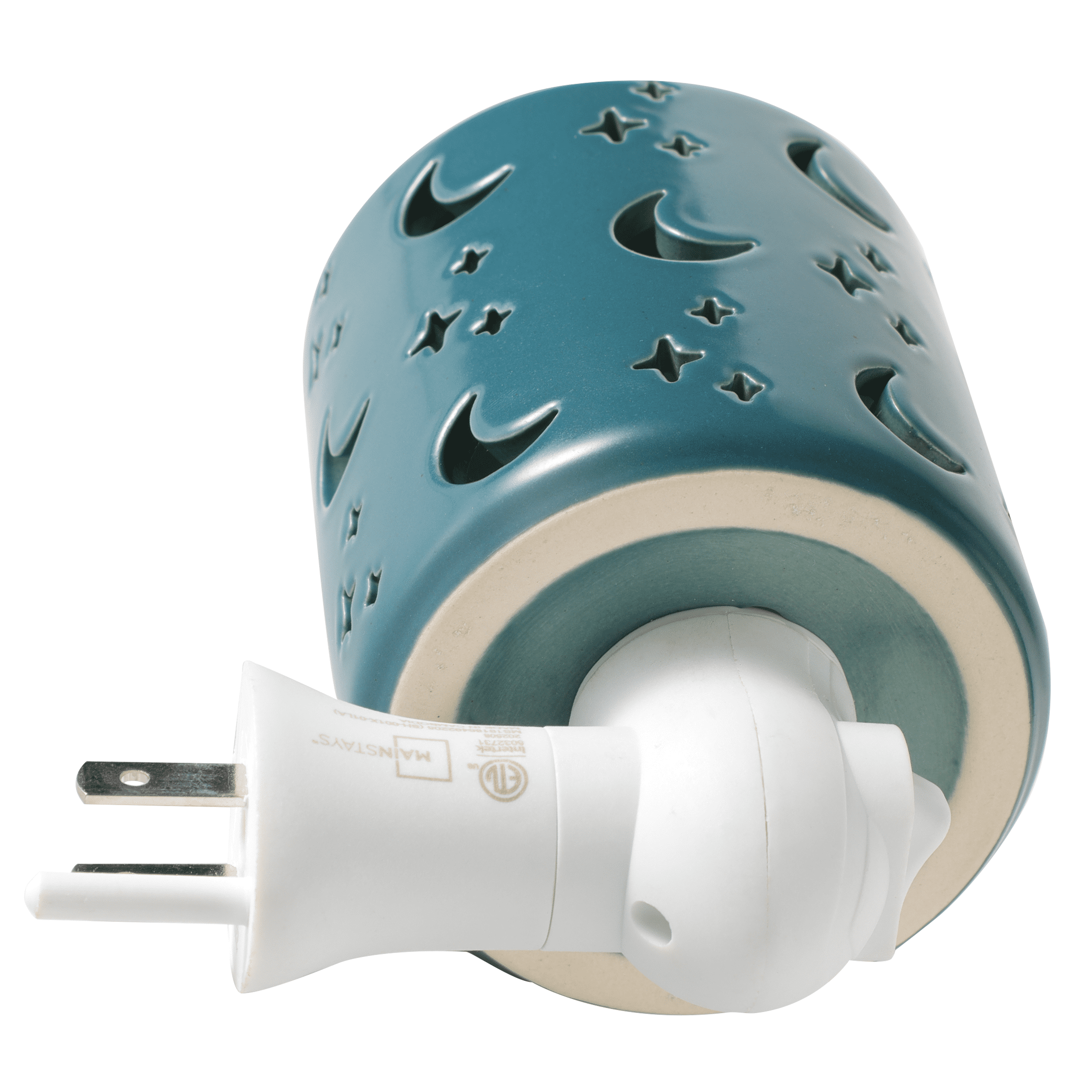 Mainstays Plug-in Wax Melt Warmer with LED Light, Moon & Stars