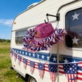 thumbnail image 7 of Patriotic Cowboy Hat, Red White Blue Feathered Denim Cap, Independence Day Party Accessory, 4th of July Parade Costume, Memorial Day Veterans Day Celebration, 7 of 7