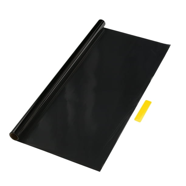 Película de Tintado de Ventana para Coche Unique Bargains Película de Privacidad para Coche Nano Cerámica PET 19.69 pies x 29.53 pulgadas 1 Pc Negro Tono Plateado VLT 18% IRR 65% UVR 85%