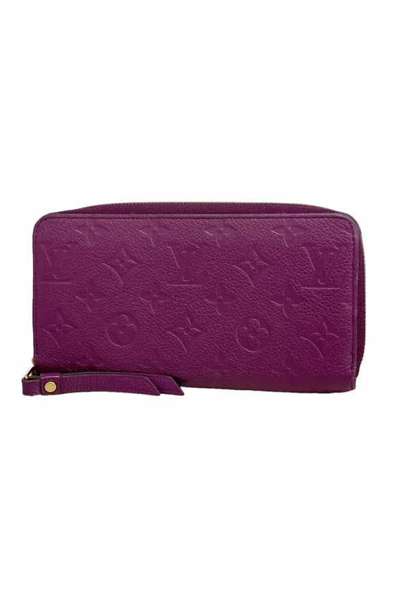 Pre-Owned Louis Vuitton Monogram Empreinte Zippy Wallet M60549 (Aurore Women's)
