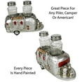 thumbnail image 3 of Urbalabs RV Camper Mobile Home Trailer Air Stream Salt and Pepper Shaker Caddy Farmhouse Country Dinner Table Holder Glass Set of Salt And Pepper Shakers Great Camping Lover Gift, 3 of 7