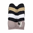 thumbnail image 2 of Paquete 6 Top Microfibra Strapless CON Encaje Adda Lingerie Unitalla 32 A 36 3 Negro 1 Beige 1 Palo DE Rosa 1 Blanco, 2 of 2