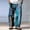 Light Blue, variant on Mens Harem Pants Patchwork Elastic Waist Drawstring Pockets Loose Boho Hippie Beach Casual Pants Red Size 3XL