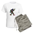 thumbnail image 5 of CafePress - PEACE UP Pajamas - Women's Short Sleeve Print T-Shirt and Pants Light Cotton Pajama Set, 5 of 7