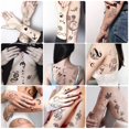 thumbnail image 3 of Small Temporary Tattoos for Woman or Girls, 60 Sheets Tiny Fake Tattoo Stickers, Colorful Black Beautiful Waterproof Removable Flower Moon Sun Heart Tattoos for Hand Arm Neck Finger, 3 of 3