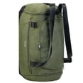 thumbnail image 6 of Travel Duffel Bag with Toiletry Pouch Weekender Bag Waterproof with Backpack Straps Shoe Compartment Wet Pocket for Women, Army Green, 6 of 10