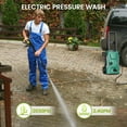 thumbnail image 2 of OHHANI Electric Pressure Washer with 32 ft Hose, 2030 PSI Max 2.4 GPM with Foam Cannon 4 Nozzles for Cleaning Cars Patios Driveways Fences Pools, 2 of 7