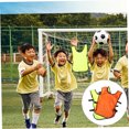 thumbnail image 4 of WHAMVOX 12Pcs Team Practice Vest Orange Machine Washable Pinnies for Sports Training for Fan Gear, 4 of 8