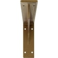 thumbnail image 3 of Ekena Millwork 2"W x 18"D x 6 1/2"H Embrey Steel Bracket, Hammered Gold, 3 of 12