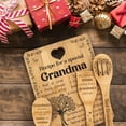 thumbnail image 2 of Tabla de cortar de bambú Apjielop 28x22 cm Grandma Gift, 2 of 7