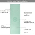thumbnail image 4 of Non-Slip Yoga Mat with Alignment Marks '? Lightweight Exercise Mat with Carry Strap for Ho, 4 of 7