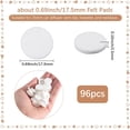 thumbnail image 2 of SOFPLATE 96 Pack Car Diffuser Felt Pad Refill Replacement Felt Pads 17mm Flat Round White Essential Oil Aromatherapy Locket Fibre Refill Accessories for Humidifier Air Purifier Home Car Plug Diffuser, 2 of 7