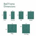 thumbnail image 2 of QFTIME Queen Bed Frame with Headboard, Heavy-Duty Metal Platform Bed Frame with 18" High, Non-Slip and Noise-Free, No Box Spring Needed, Black, 2 of 9
