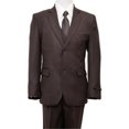 thumbnail image 1 of Mens Suits  2 Button Front Closure Interior Pick Stitching Boys Suits  Brown - 20, 1 of 1