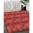 thumbnail image 3 of Ahgly Company Machine Washable Indoor Rectangle Transitional Red Area Rugs, 8' x 10', 3 of 7