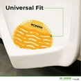 thumbnail image 2 of Modern Industrial Urinal Screen & Deodorizer - Fits Most Brands, Orange Citrus, 10-Pack, 2 of 7