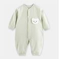 thumbnail image 2 of Coerni Toddler Baby Long Sleeve Onesie Cute Clothes Bodysuit Boys Girls Warm Down Windproof Overalls Boys Cotton Footless Jumpsuit, 2 of 8