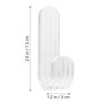 thumbnail image 2 of Square Acrylic Punch Free Key Holder for Bathroom 6Pcs 2.9X1.2In, 2 of 8