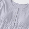 thumbnail image 4 of BUIGTTKLOP Cotton Nightgown for Women with Built in Bra Short Sleeve Soft Night Dress Full Length Loose Nightshirts, 4 of 6
