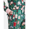 thumbnail image 3 of Jaclyn Women's Holiday Long Sleeve Sleep Top and Open Leg Pants Pajama Set, 2-Piece, Sizes S-XL, 3 of 4
