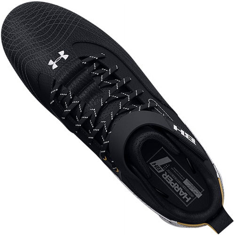 Under Armour Harper 7 Mid RM Baseball Cleats, Black, Men display picture 1