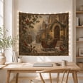 thumbnail image 5 of Snow Covered Grand With Old Fashioned Manor House, Mystical Fantasy for Space Lovers, Galaxy Room Decor, Christmas Gift, Tapestry Wall Hanging for Bedroom and Dorm, 5 of 7