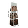 thumbnail image 5 of Lirex Hanging Closet Organizer for Handbags, 6-Pocket Space-Saving Design, Oxford Cloth, Grey, 5 of 6