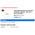 thumbnail image 2 of Output Shaft Speed Sensor Connector - Compatible with 2006 - 2009, 2011 - 2015 IS350 2007 2008 2012 2013 2014, 2 of 2