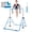 Blue, variant on Triclicks Folding Gymnastics Bar for Kids, Adjustable Height Junior Training Kip Bar, Home Expandable Horizontal Gymnastic Monkey Bars Equipment