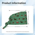 thumbnail image 5 of Xecao Christmas Dachshund Print Men Women Adjustable Working Cap with Button Unisex Hats Sweatband, 5 of 7