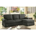 thumbnail image 2 of Furniture of America Fontina Transitional Fabric Right Facing Sectional in Gray, 2 of 6