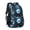 Soccer and Lightning Blue Pattern, variant on Soccer and Lightning Black Pattern 16.9 Inch Lightweight School Bag, Cute Multi-Pocket Backpack with Padded Back for Daily Use