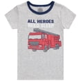thumbnail image 3 of Cudlie Boys 4-Piece Pajama Set, Short Sleeve Tops and Long Pants PJs, 3 of 5