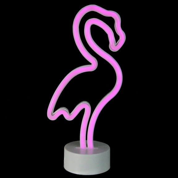Northlight LED Flamingo Neon Table Light - 11.5" - Pink