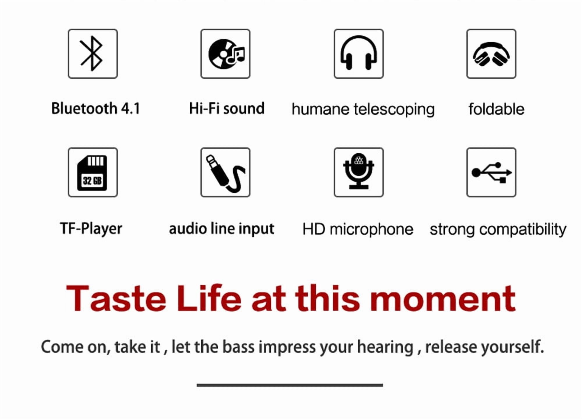 Zealot B19 Wireless Headphone Stereo Bluetooth 4.1 MIC FM Radio LCD Headset