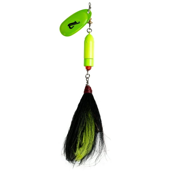 Livingston Lures EBS Spinner 100-Chartreuse black