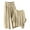 516_Beige, variant on KOKOPARK Pajamas for Women Set Pj Sets Y2K Comfy 3/4 Sleeve Shirt Stain Women's Sleepwear Matching Spring Womens Pjs Navy