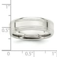 thumbnail image 4 of 925 Sterling Silver 6mm Polished Fancy Band Ring Size 8.5, 4 of 7