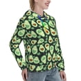 thumbnail image 6 of Kdxio Avocado Heart Print Womens Oversized Hoodies Sweatshirts Hooded Pullover Tops Sweaters Casual-Large, 6 of 7