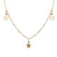 thumbnail image 2 of Collar para mujer, joyería para mujer, collar con colgante de tres estrellas, cadena de clavícula, collar de aleación, collar para pareja, 2 of 5