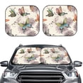 thumbnail image 2 of Balery 2 Piece Flying Butterflies-1 Car Windshield Sun Shade|Foldable Front Windshield Shade for Car Front Window for Most Sedans SUV Truck-Small, 2 of 7