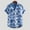 Blue, variant on TIHLMK Mens Tshirts Men Spring Summer Casual Slim Printed Short Sleeve Beach Shirts Top Blouse
