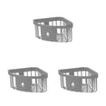 thumbnail image 2 of Kearding Estante de almacenamiento de PP autoadhesivo autodrenante organizador de esponja sin perforaciones accesorios de soporte de Type1 NO1, 2 of 6