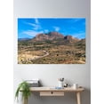 thumbnail image 2 of Bloom Theory Busot Spain View From Castle To Mountains Poster Wall Art, Modern Wall Decor, 8x12 UNFRAMED, 2 of 3