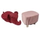 thumbnail image 3 of Reposapiés con forma de elefante, antideslizante, silencioso, cómodo, estable, multiusos, bonito taburete para niños, color rojo, 3 of 14