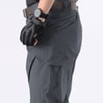 thumbnail image 3 of Men's and Big Men's Stretch Straight Leg Cargo Pants Multi Zipper Pockets Yard Work Trousers, 3 of 9
