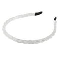 thumbnail image 7 of Unique Bargains 1 Pc Beaded Hair Hoop Headband Hairband for Women White 0.43 Inch Wide, 7 of 7